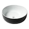 Alfi Brand ALFI brand ABC908 Black & White 15" Round Above Mount Ceramic Sink ABC908 - alternate 2